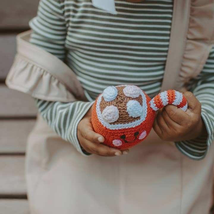 Pebble - Wholesale Holiday Stocking - Kids & Baby - Pretend Play Food Rattle - Hot Cocoa