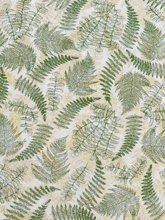 20x30 Fern, Gold & olive on cream for wholesale by Giftsland