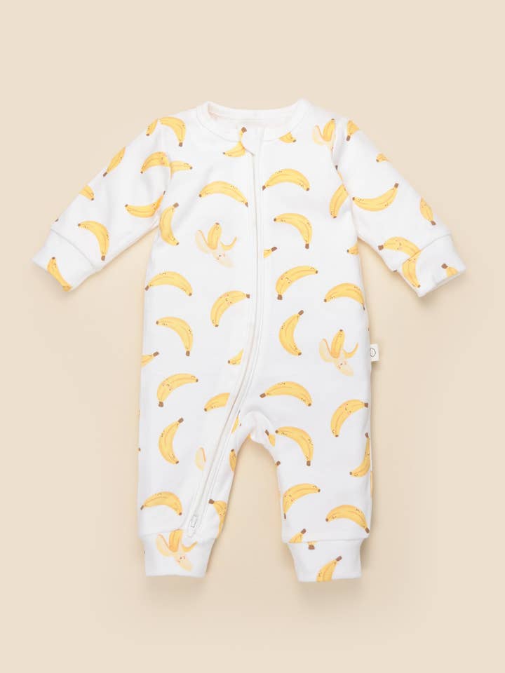 Lūmmi in Colour Babywear Melbourne - Wholesale Jumpsuit - Baby - Growsuit - Bananas