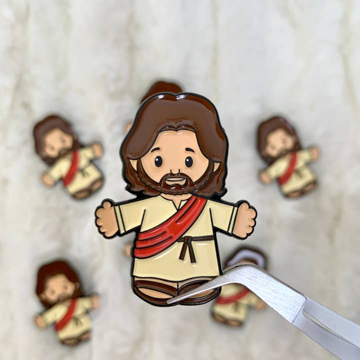 Little Disciples - Venta al por mayor Broches - Pin de esmalte metálico de Jesús, regalo cristiano de la Biblia