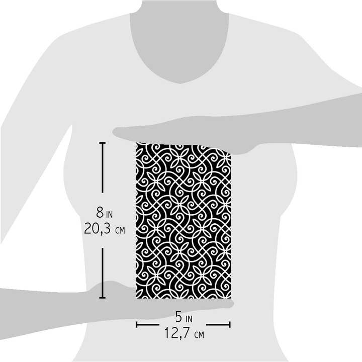 Ecstasy Crafts Distributing - Wholesale Stencil/Craft Die - Ciao Bella Texture Stencil 5x8 Harmony3