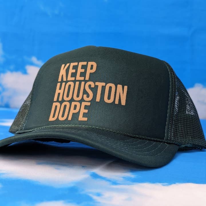Keep Houston Dope Trucker Hats for wholesale by Carla Sue Greeting Cards