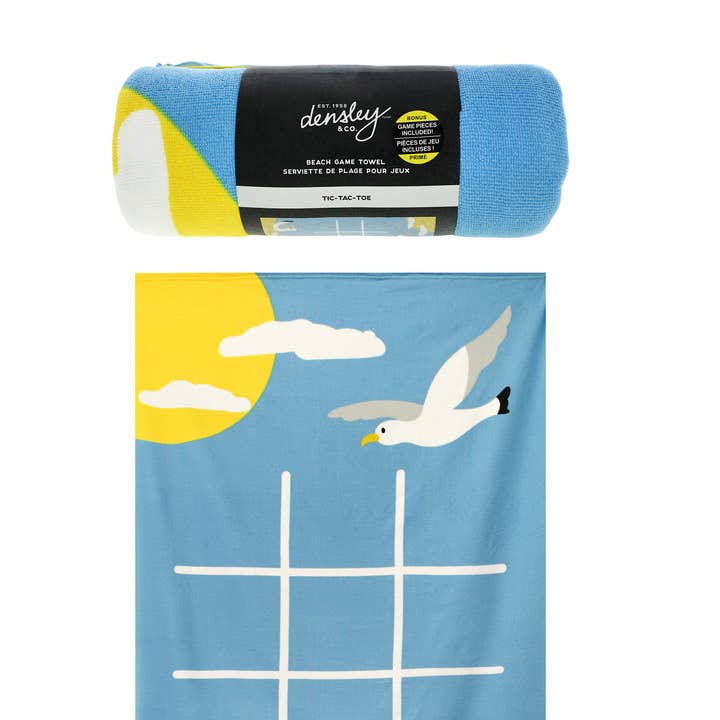 Toalha de praia com peças de jogo - Tic-Tac-Toe por atacado de Gertex