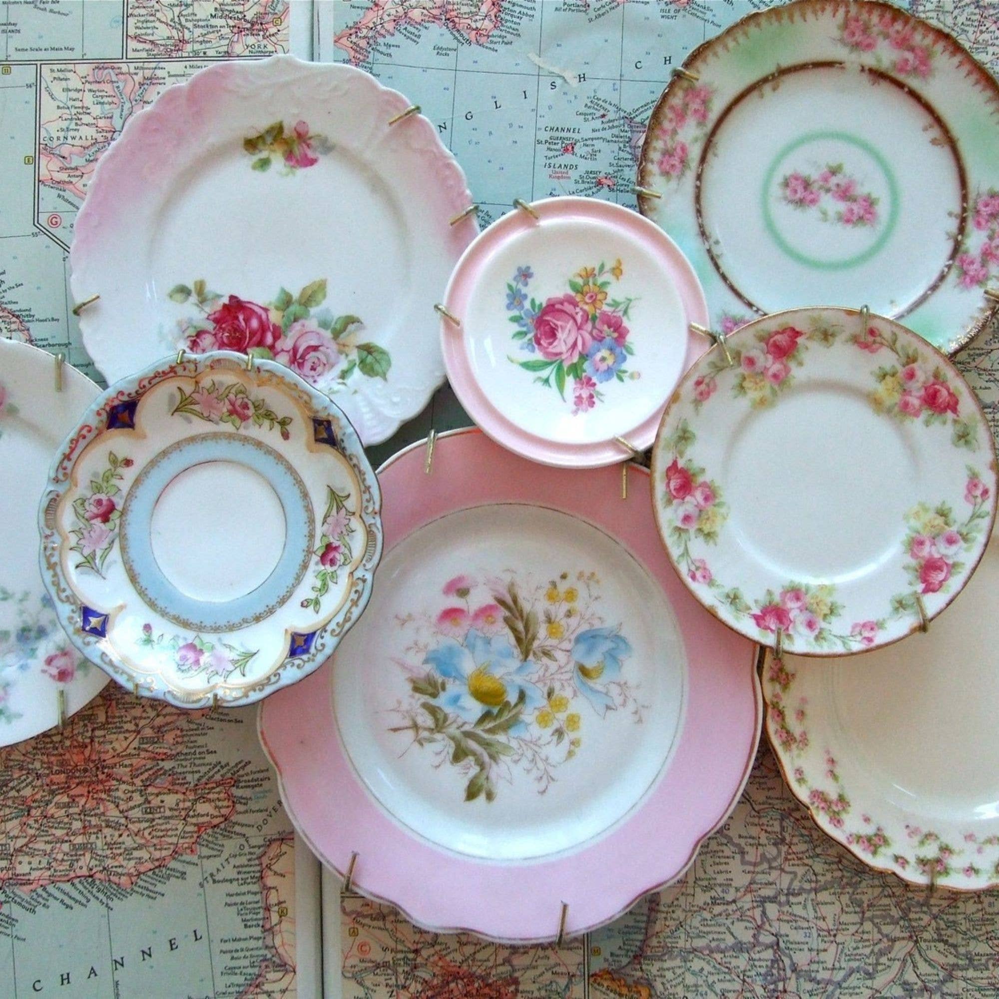 The Delicate Dish - Wholesale Salad Plate - Vintage Mismatched China Lunch Plates1