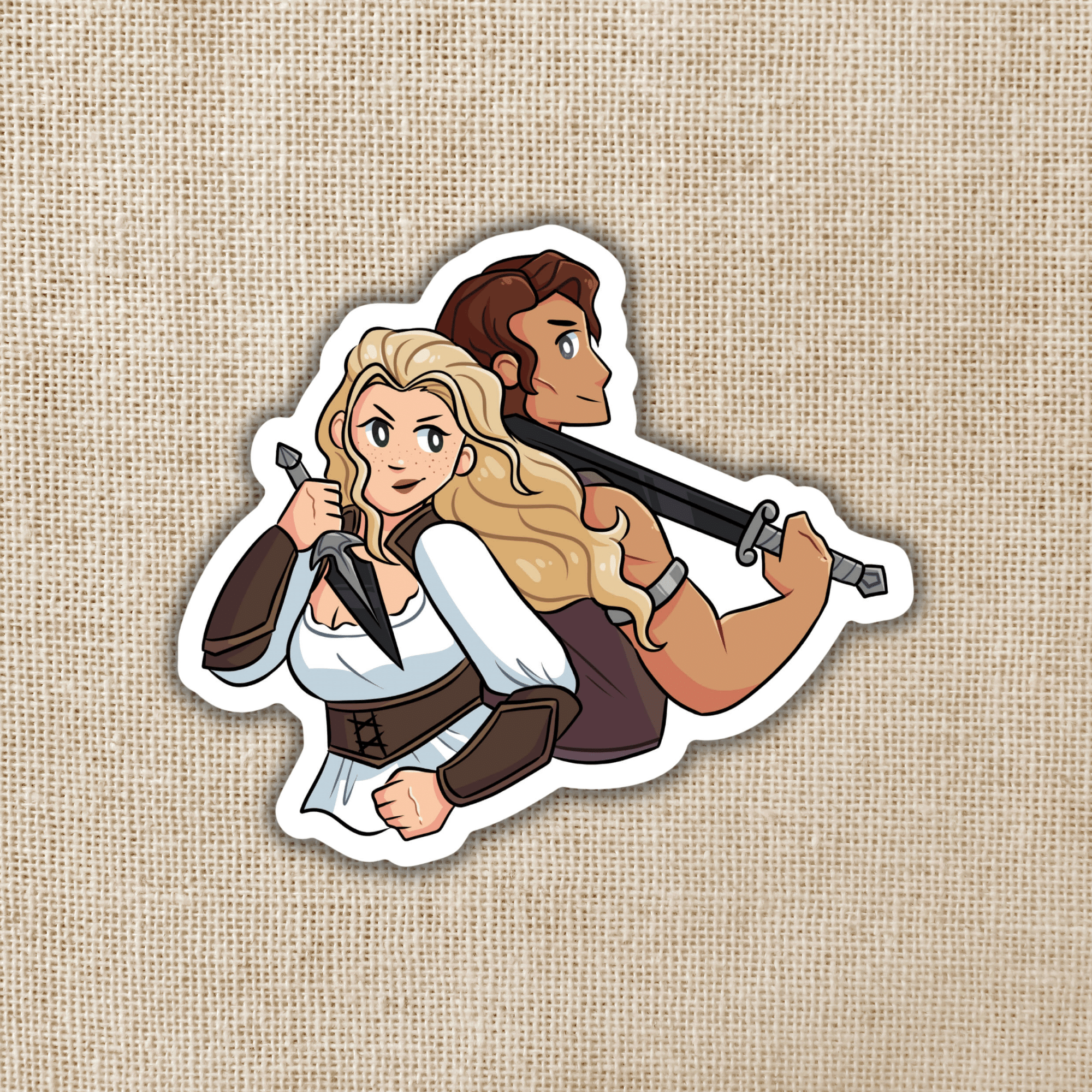 Kingdom of Threads - Wholesale Sticker - Sera and Nyktos Sticker | Flesh & Fire Jennifer Armentrout0