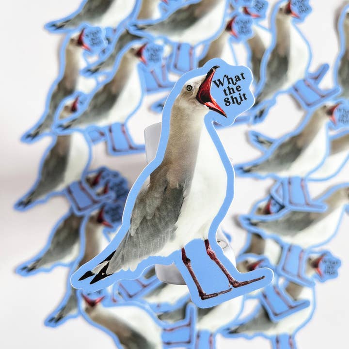 The Coin Laundry – Adesivo por atacado – O que o Sticker Shit Bird - Autocolantes Divertidos para Portátil