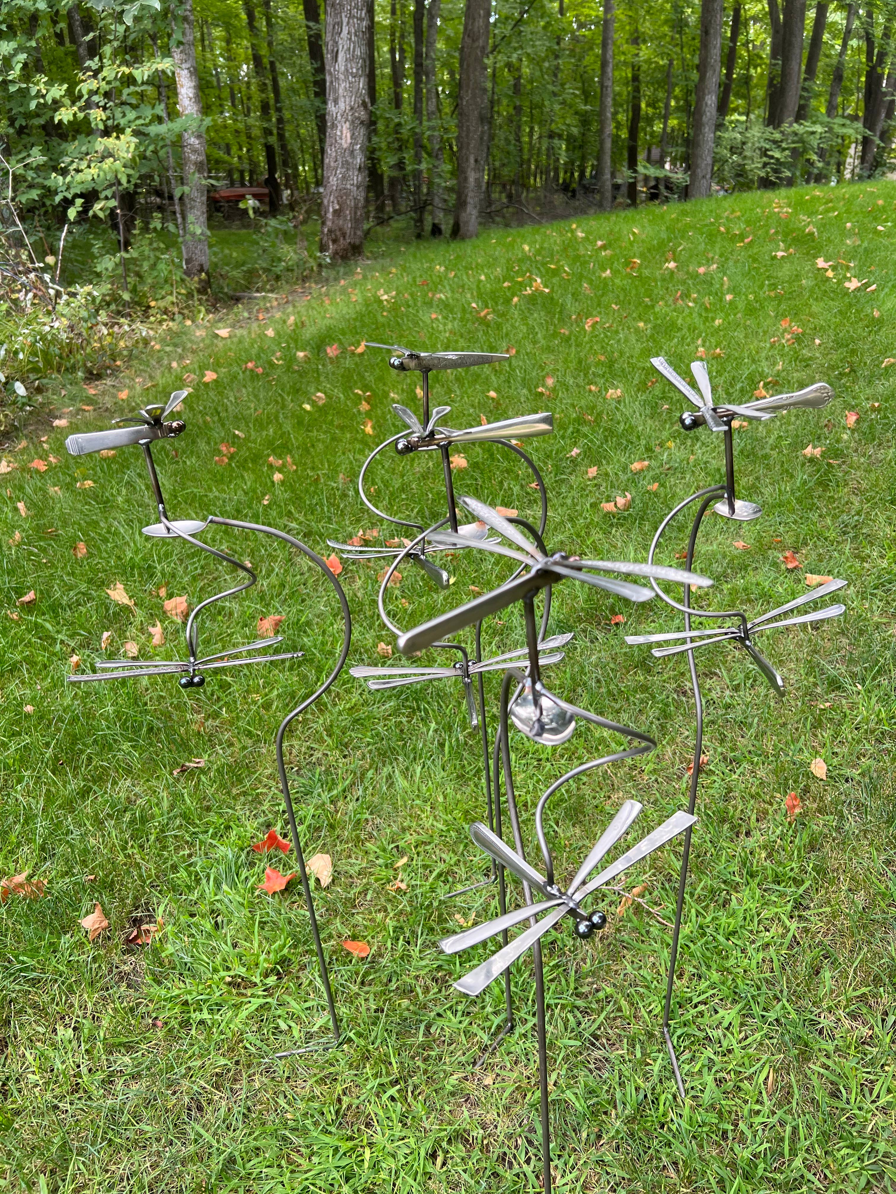 Pauls Metal Petals - Wholesale Outdoor Ornament/Decor - Double Dragonflies7