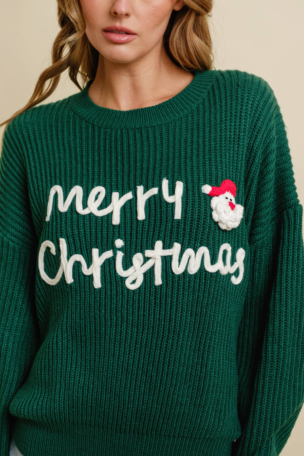 Cloud Ten - Wholesale Knit Sweater - Women's - CSW13483 - MERRY CHRISTMAS HOLIDAY SWEATER6