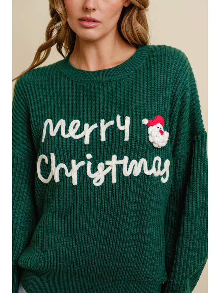 Cloud Ten - Wholesale Knit Sweater - Women's - CSW13483 - MERRY CHRISTMAS HOLIDAY SWEATER6
