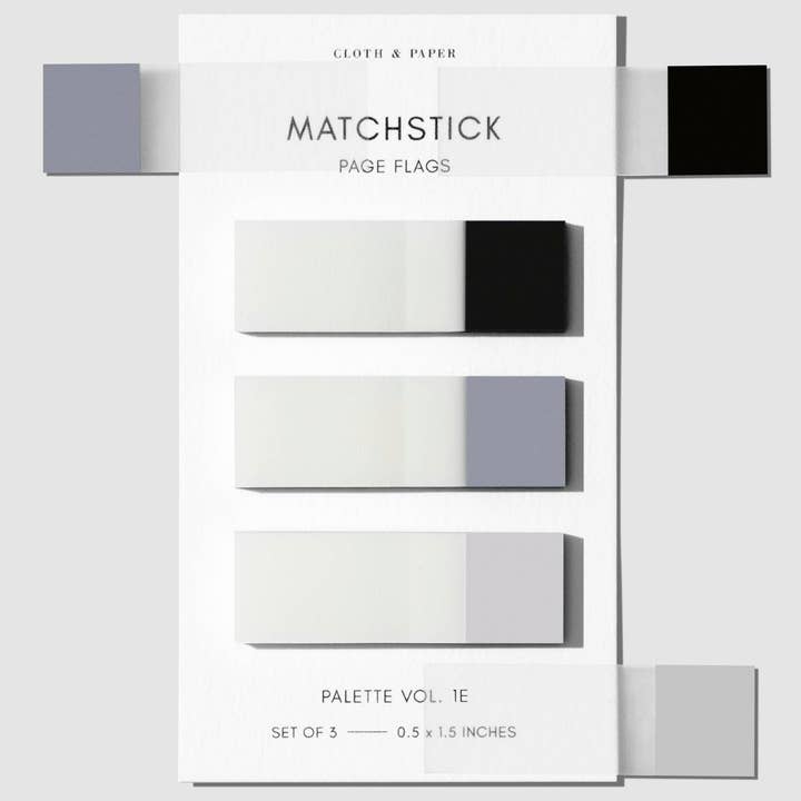 Cloth & Paper – Engroshandel Klistermærke – Matchstick Side Flag Sæt5