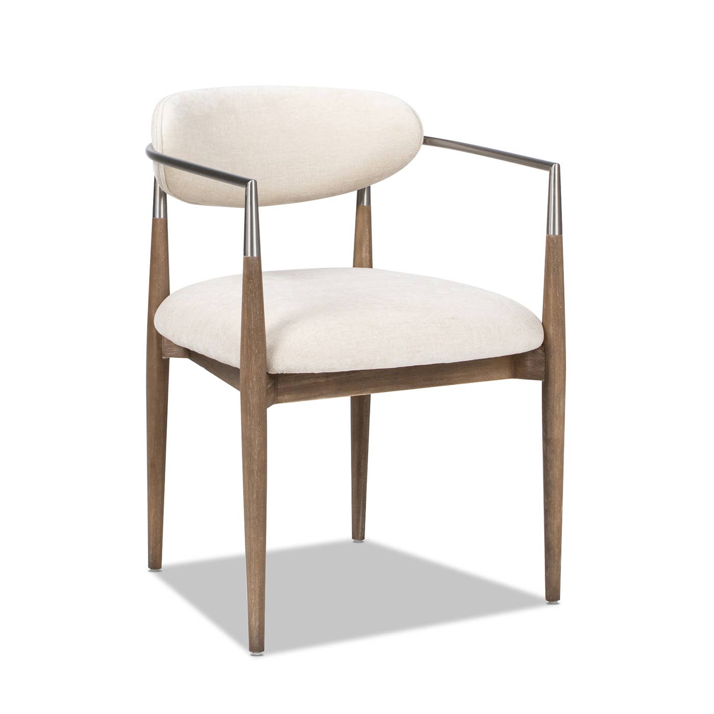 Jennifer Taylor Home - Wholesale Chair - Artemis Mixed Material Upholstered Dining Arm Chair0