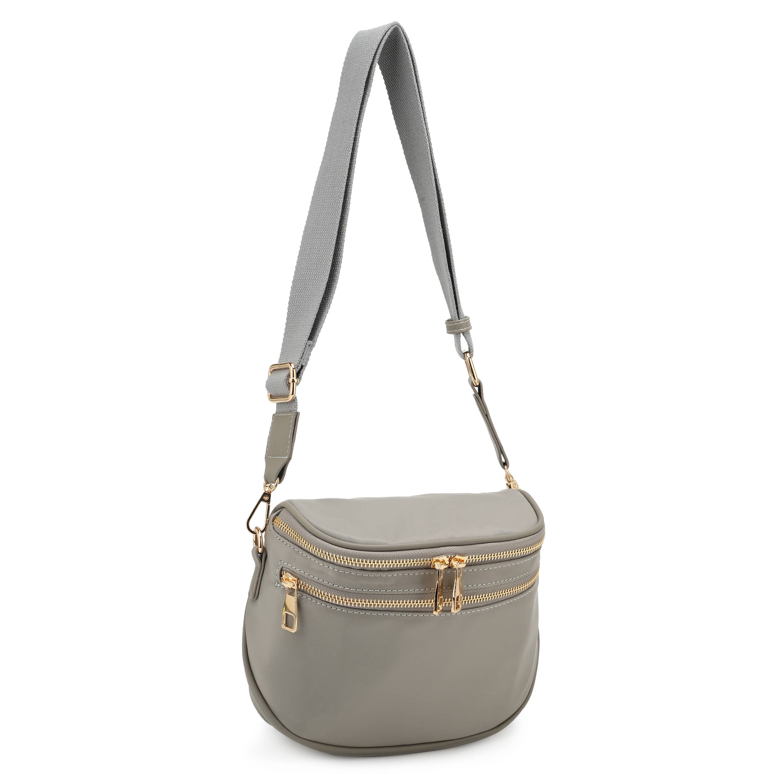 KAYLA+AVA - Wholesale Crossbodytas - Dames - Courtney Modieuze lichtgewicht nylon draagtas/heuptas 8