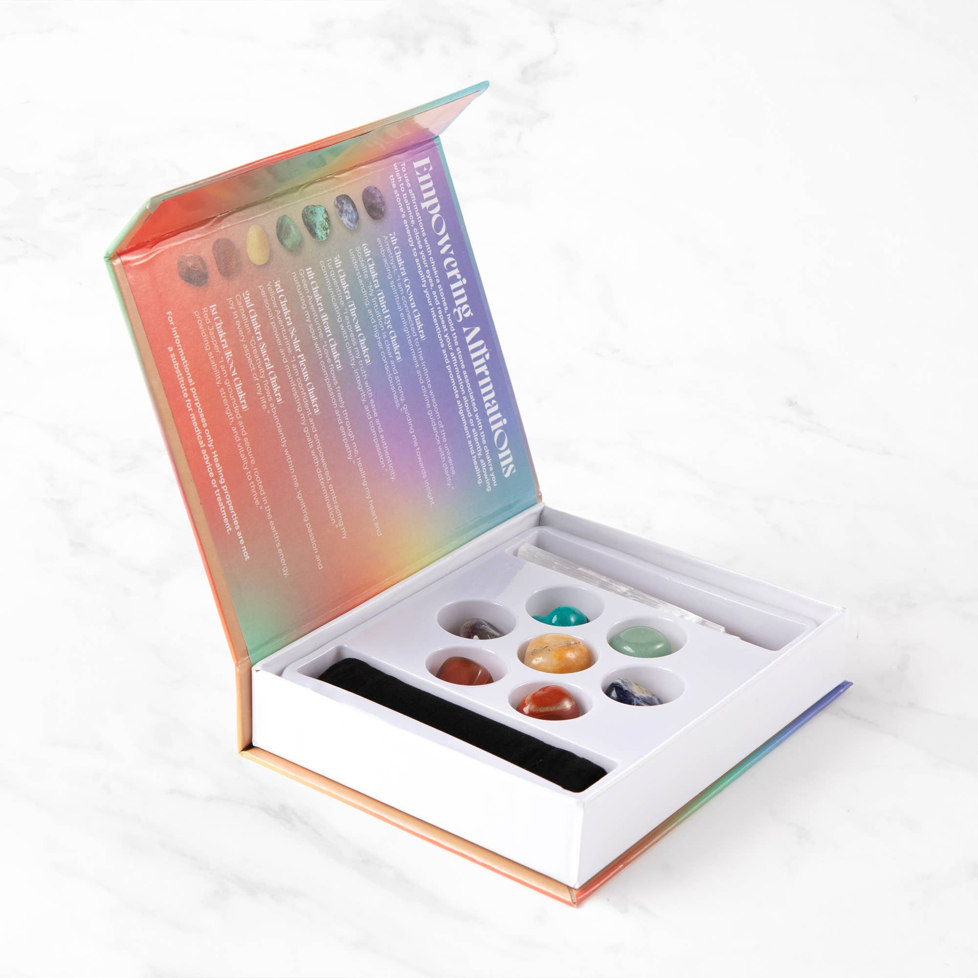 Myga - Vente Pierre et cristal de spiritualité - Coffret cadeau pierres des chakras2