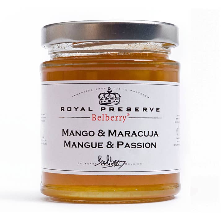 Belberry Ekstra Marmelade Mango & Maracuja 6 x 215Gr for engroshandel hos Catalan Gourmet