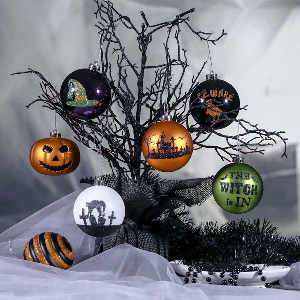 OrnamentallyYou - Wholesale Ornament Set - Halloween Ornament Round Ball 16 Piece Set5