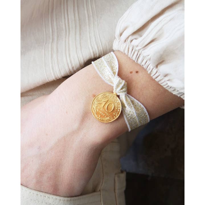 Glitzernder Nude Gummizug für den Großhandel von Maison Amour