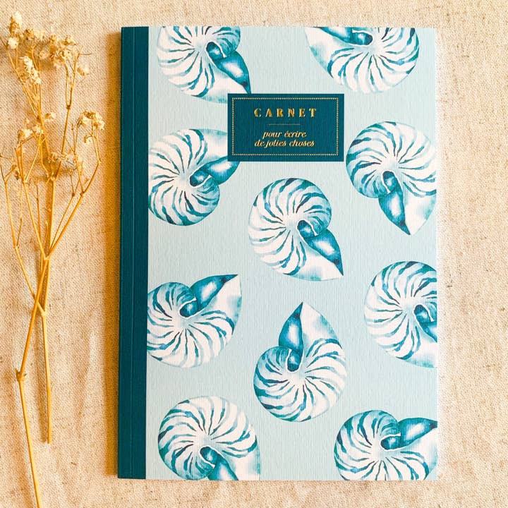 Papirvarer Notesbog A5 - Nautilus for engroshandel hos Bleu Coquille