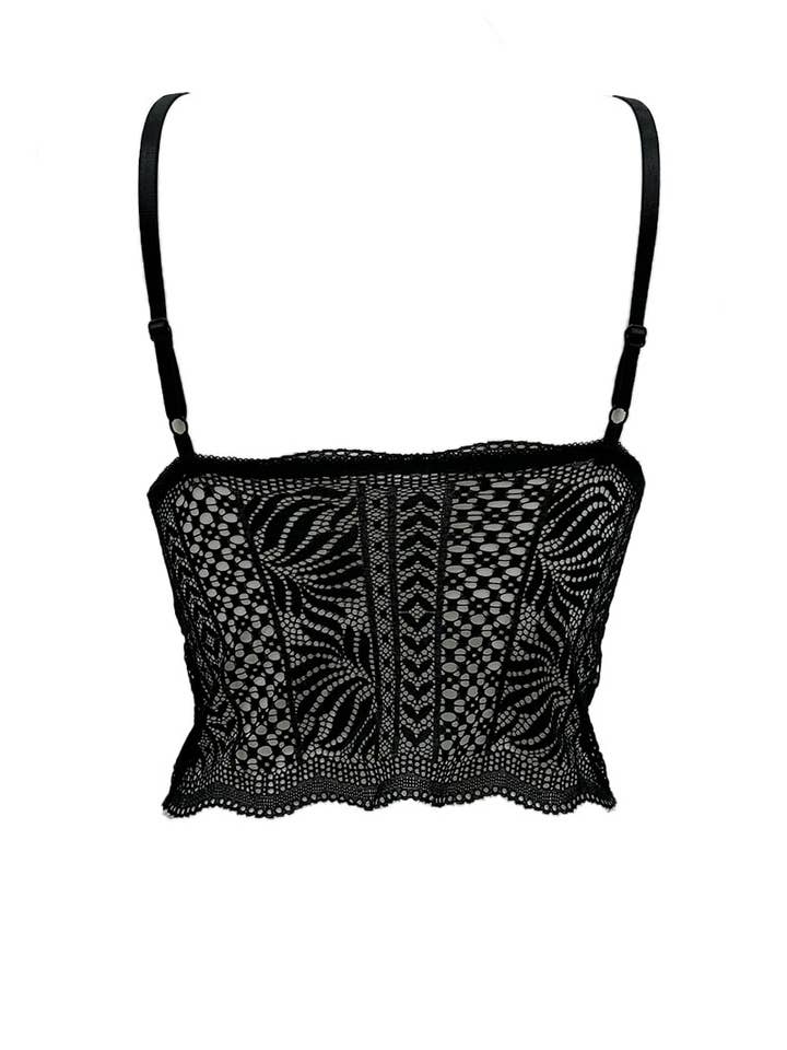 Belle Com'Elle - Wholesale Bralette - Women's - Long lace bralette bra/V320531