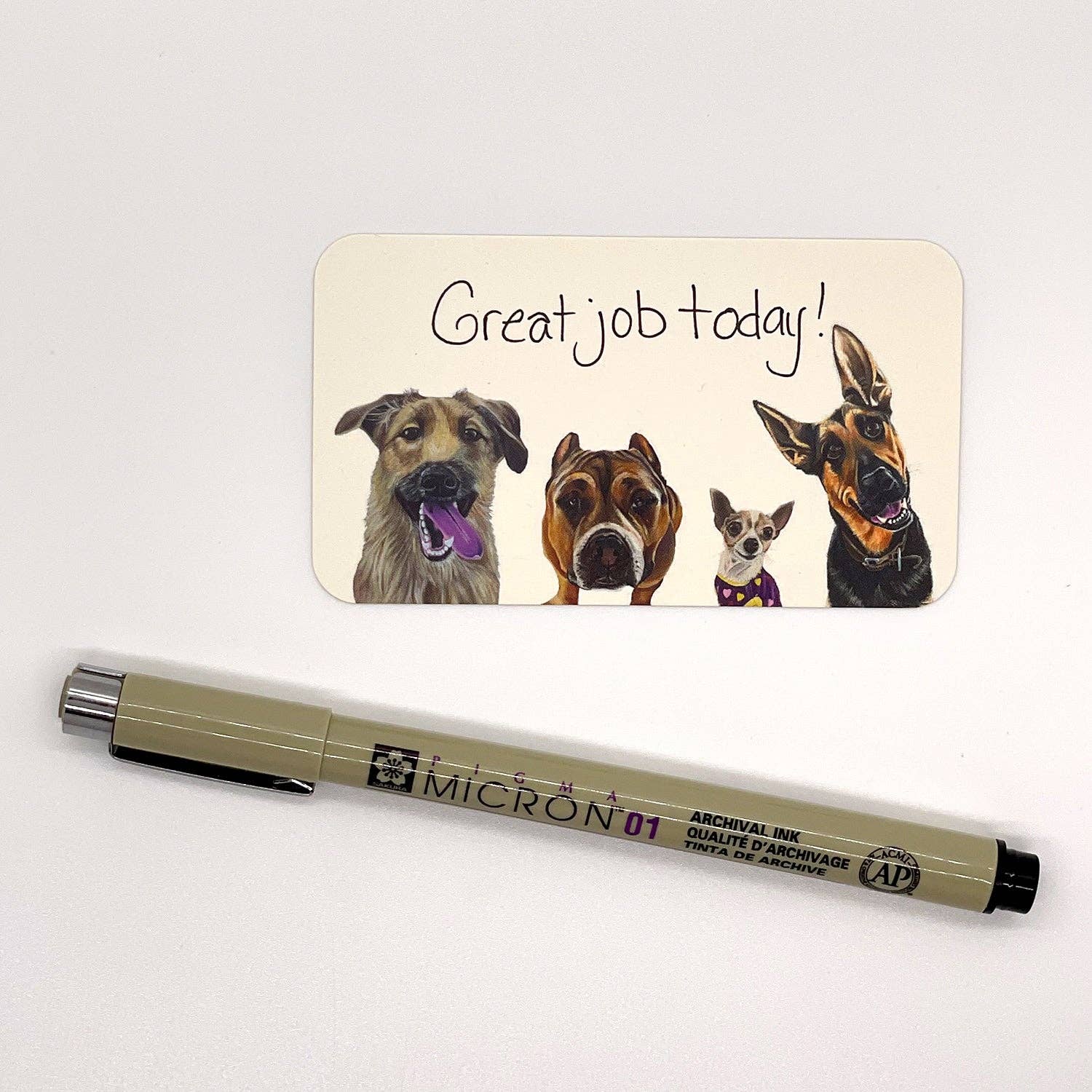 Woollybear Travels - Wholesale Stationery/Notecard Set - Pawsitive Notes- Rescued Shelter Dogs (Lunch Box Notes)1