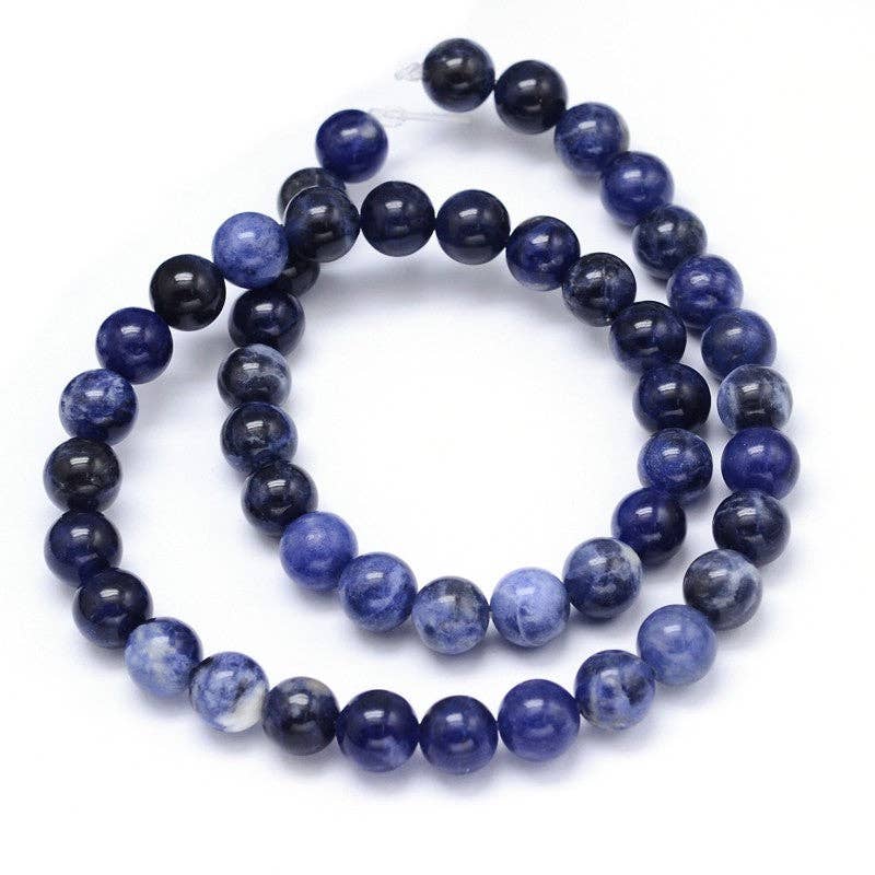 Crystals and Sun Signs - Wholesale Beads - Sodalite Beads 6mm & 8mm Round Strands2