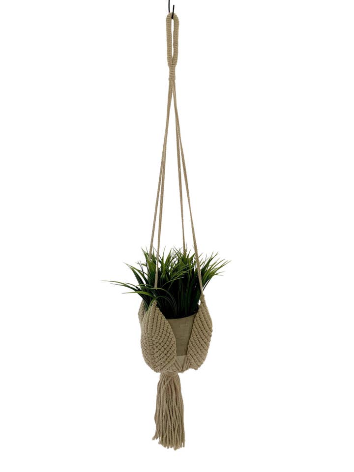 Macrame Pod Hanger for wholesale by Primitive Planters