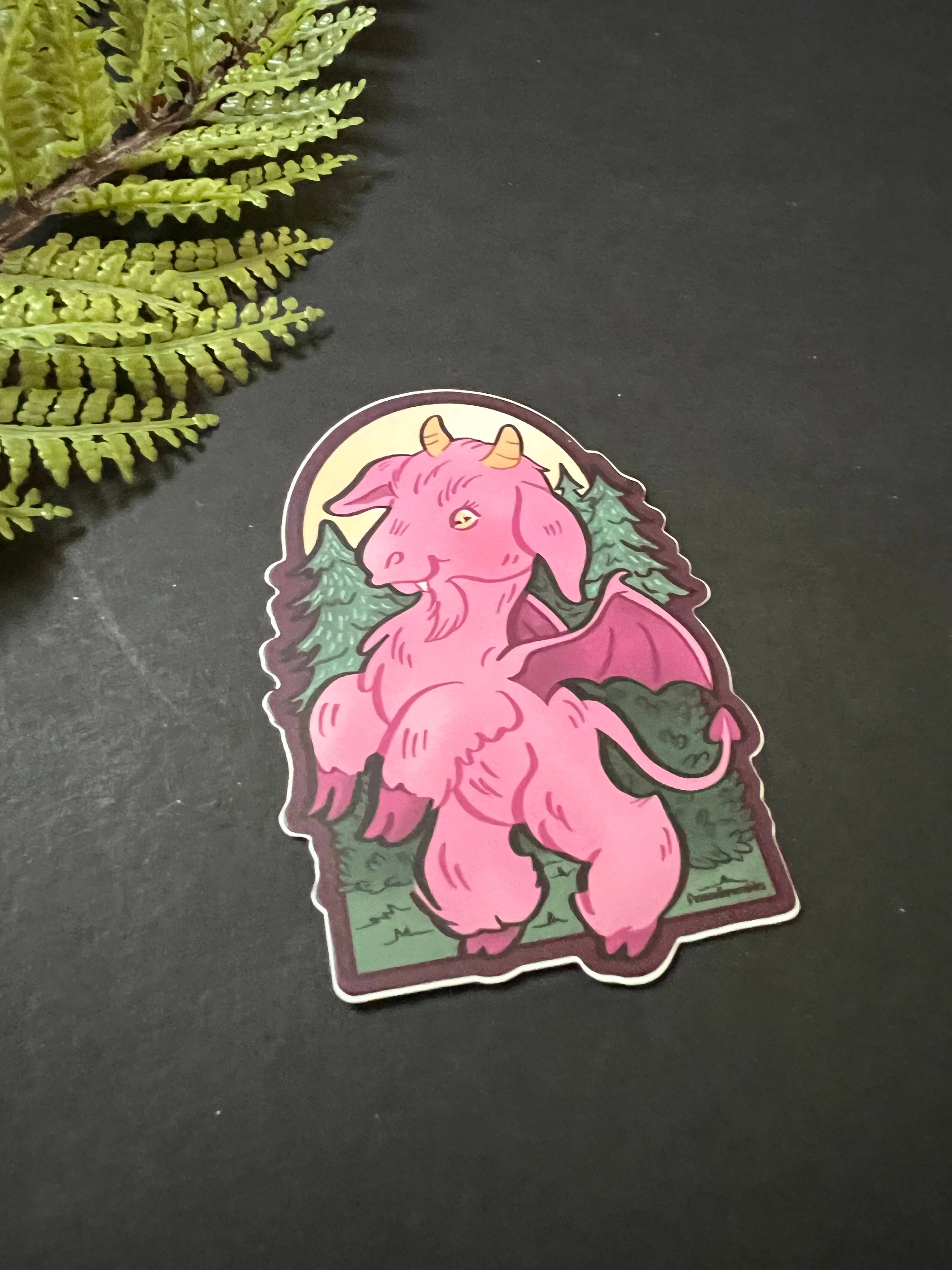 Fox and Brambles - Wholesale Sticker - Jersey Devil Cryptid Sticker4