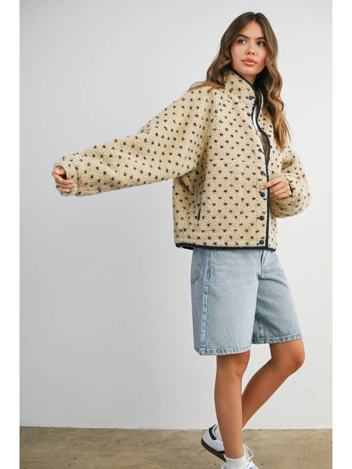 BUTTERMELON - Wholesale Jacket - Women's - High Pile Fleece Puffer Jacket - BMJ783143