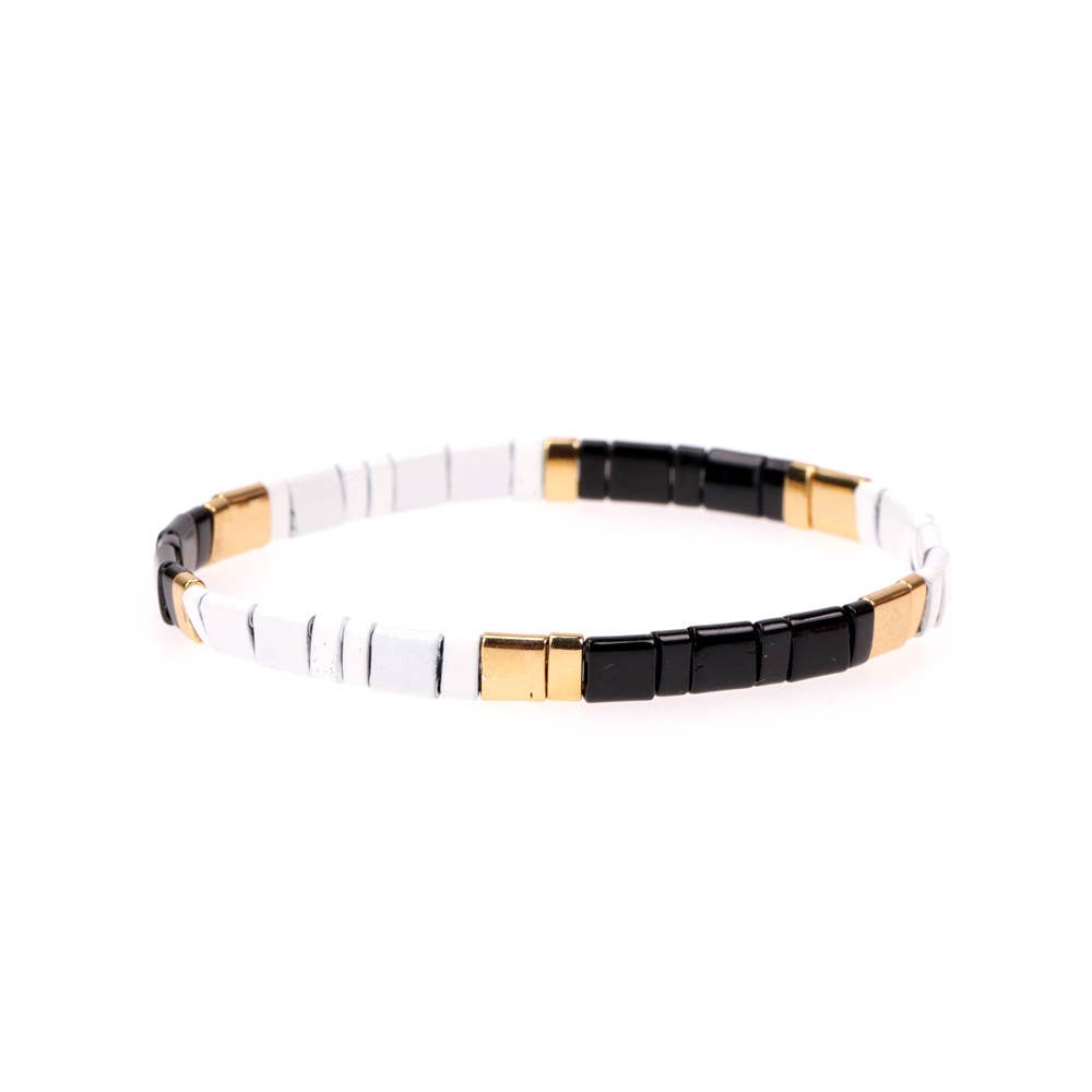 Mio Queena – Engroshandel Perlearmbånd – 5 mm TILA perle armbånd med elastik - BJ49