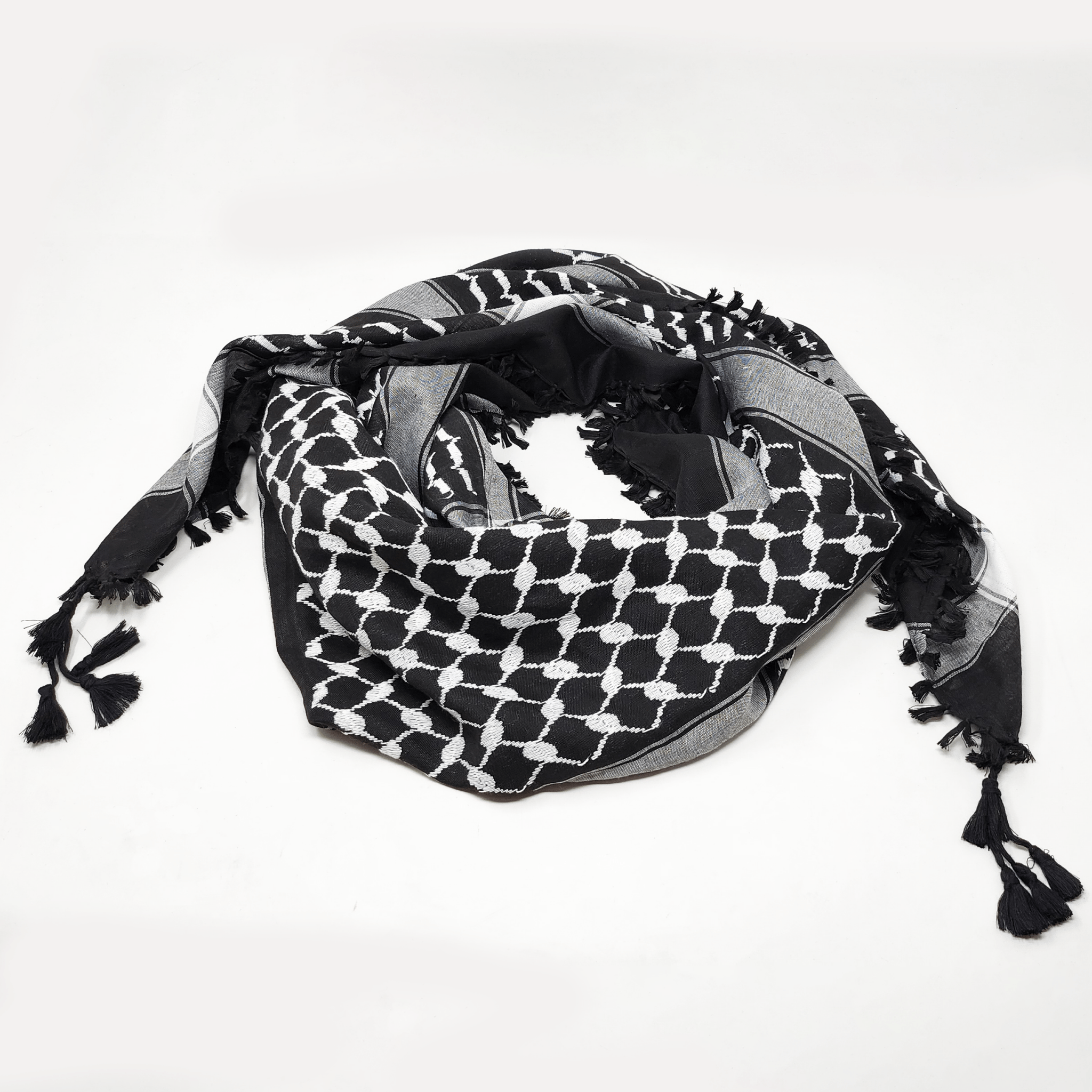 George's Regional - Wholesale Scarf - Unisex - Palestine Keffiyeh Scarf - Traditional Shemagh with Tassels5