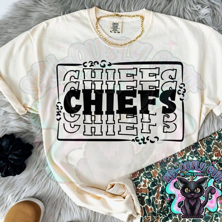 Stacked Mascot With Frame Chiefs for wholesale by Siri-Ously Cute