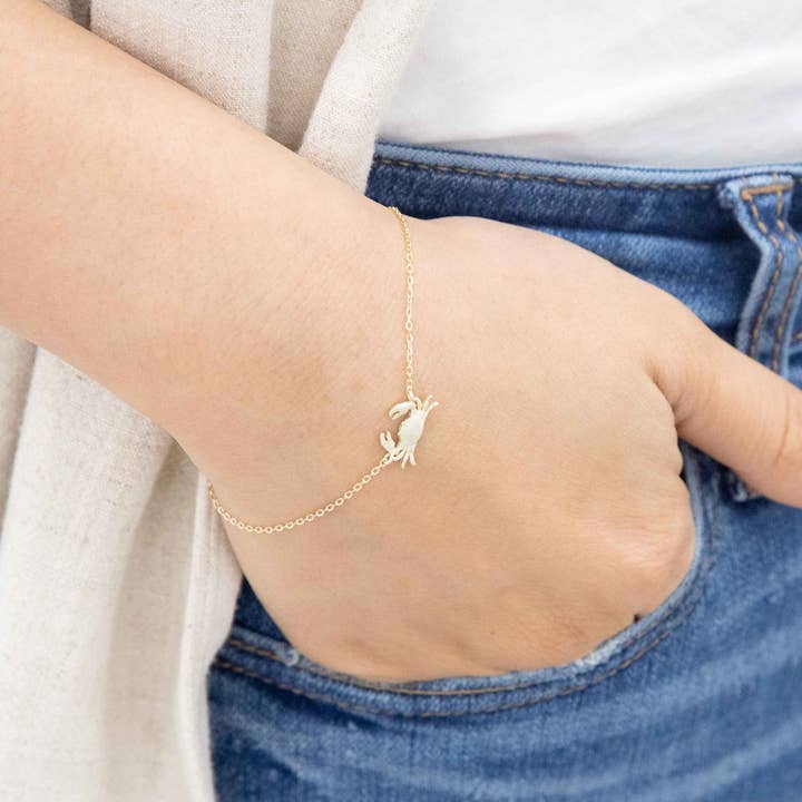 Lovoda - Wholesale Charm/Dangle Bracelet - Maryland Crab Bracelet (18K & 24K Gold)1