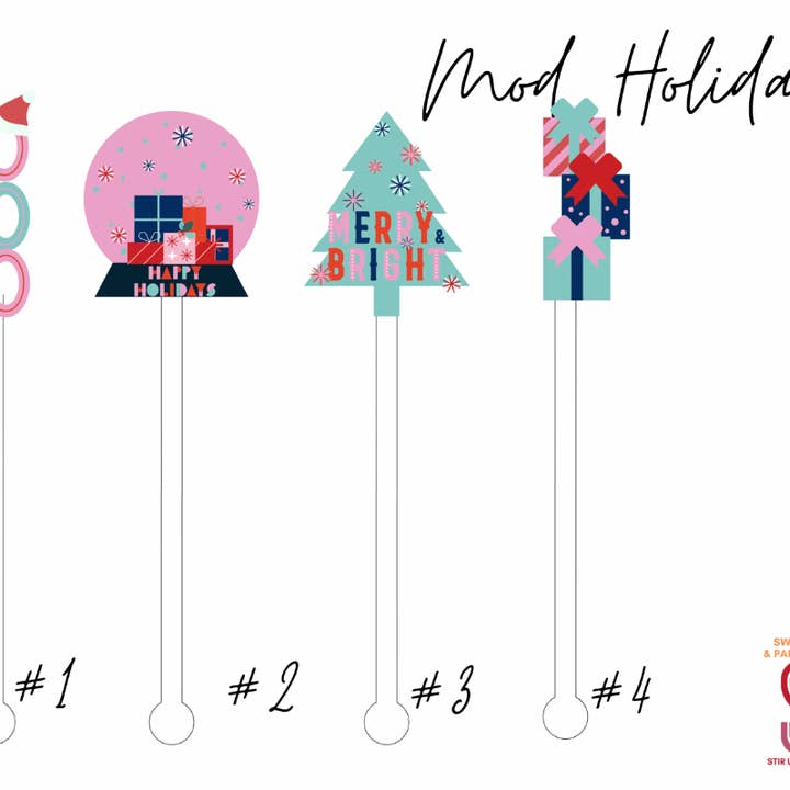 Mod Holidays for wholesale by Swizzle Stir Stix