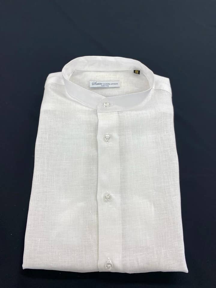 SORRENTO-WHITE for wholesale by Sestito Camicia Artigiana