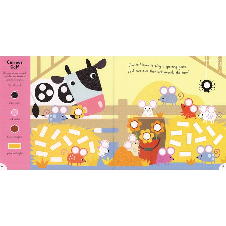 EDC Publishing - Vente Autocollant - Enfant et bébé - Match and Stick : À la ferme3