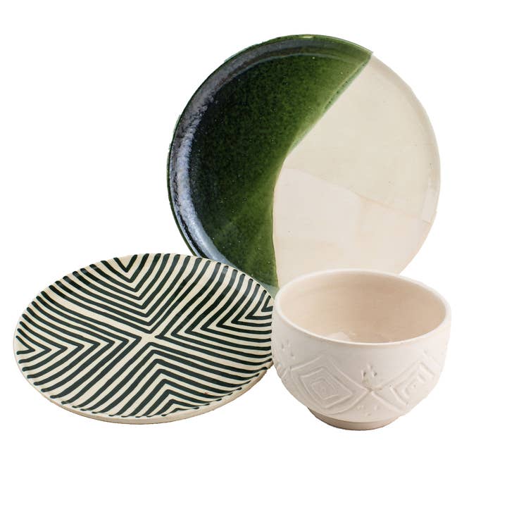 Sustainable Dinner Set - 3-Piece Dish Set for wholesale by The Moro Company