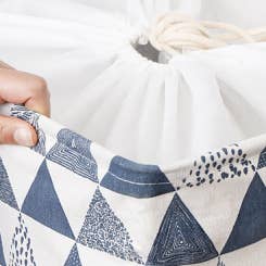 Periea - Wholesale Laundry hamper - Periea 'Jen' Collapsible Laundry Drawstring Washing Hamper2