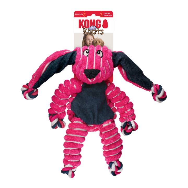 Pet Palette Distribution - Wholesale Pet Rope Toy - Dog - KONG® Floppy Knots Bunny Dog Rope Toy Medium/Large1