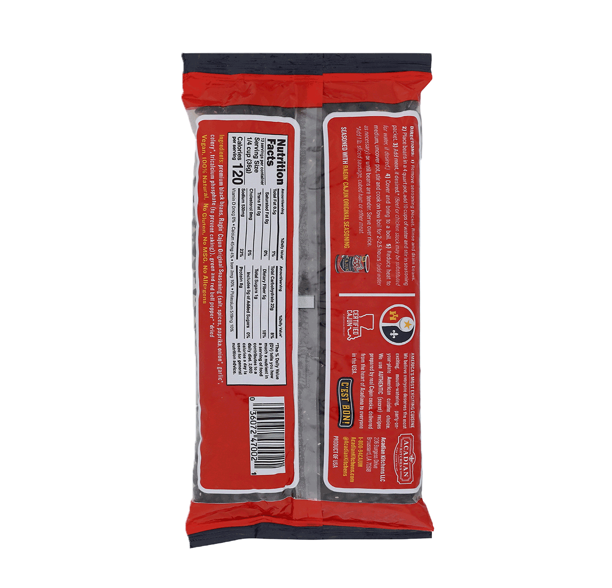 Ragin' Cajun - Wholesale Beans - Seasoned Black Beans1