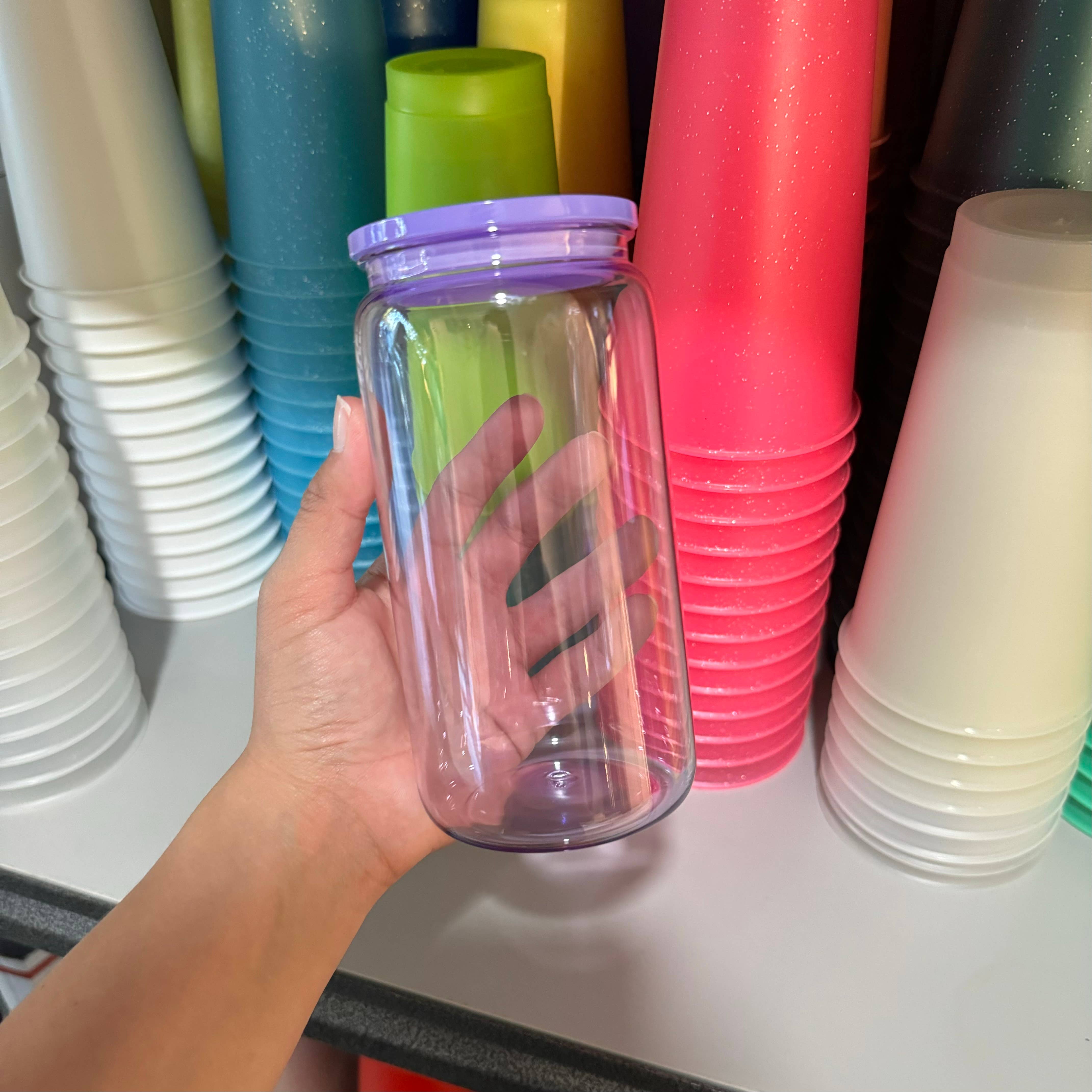 One Stop Cups – Copo/caneca por atacado – Latas Acrílicas Plásticas Jelly 16oz 2.03