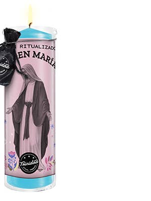 Velón Ritualizado Virgen María para venta al por mayor de trinidad