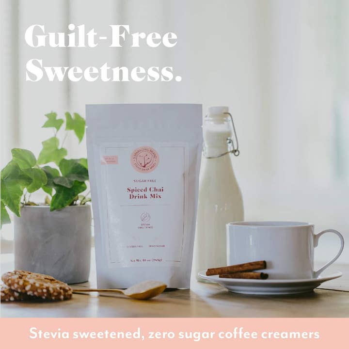 5 Sparrows Brand - Wholesale Drink Mix - Stevia Sweetened Spiced Chai Drink Mix