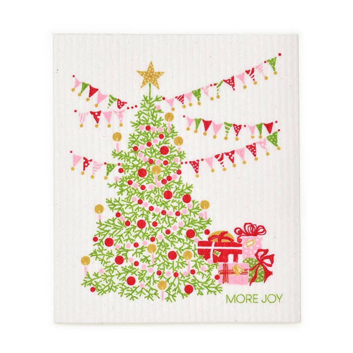 Traditional Christmas Tree Dishcloth (Christmas decor/gift) for wholesale by Sweetgum Home