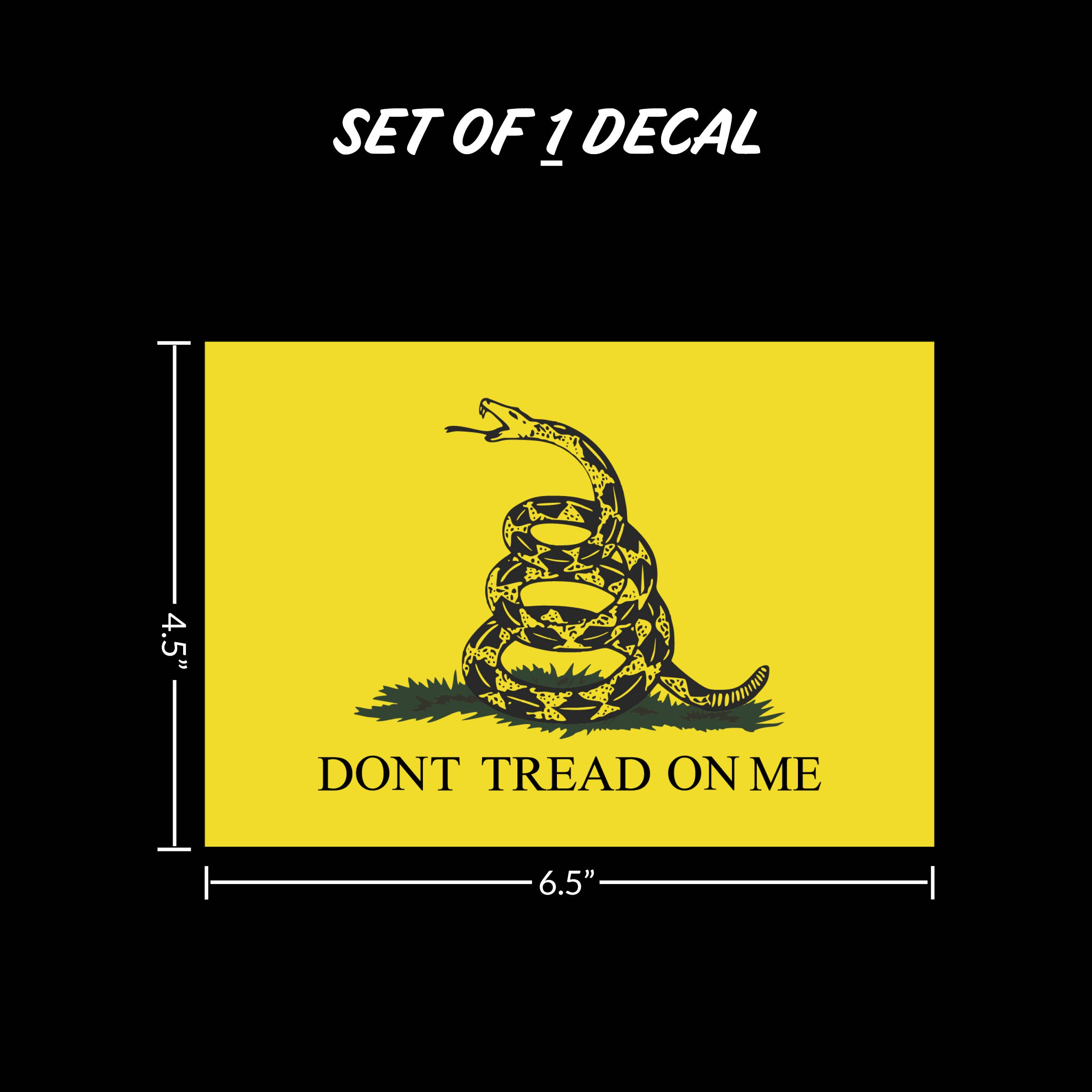 Decalcomania - Wholesale Sticker - Don't Tread On Me Car Sticker Decal1