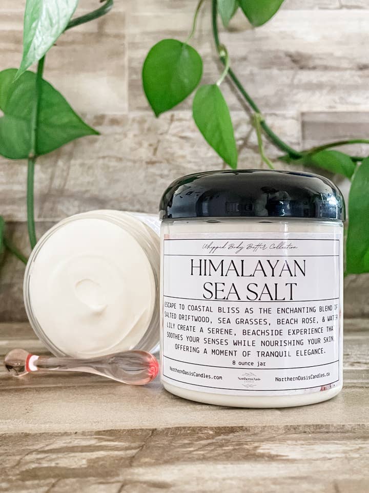 Himalayan Sea Salt Whipped Shea Body Butter for wholesale by Northern Oasis Candles