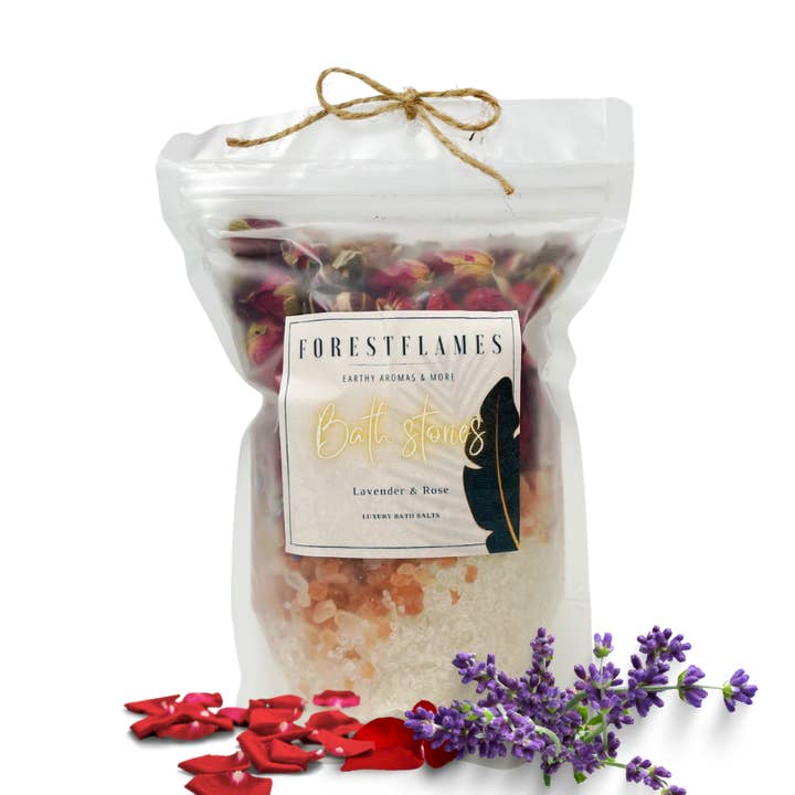 Luxe badzout: lavendel en roos voor wholesale door Forest Flames Ltd.