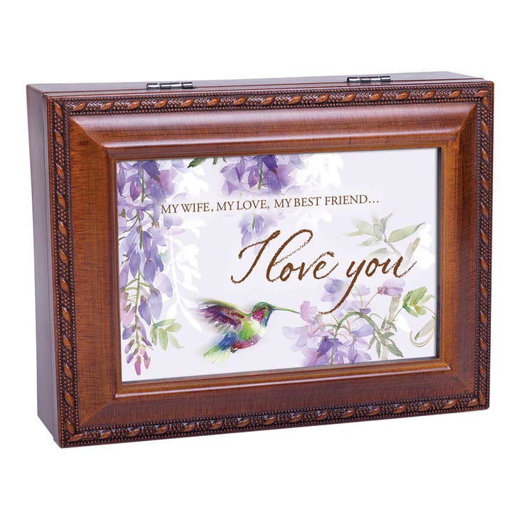 Dicksons – wholesale Decorative box – MUSIC BOX MY WIFE MY LOVE MY BEST FRIEND
