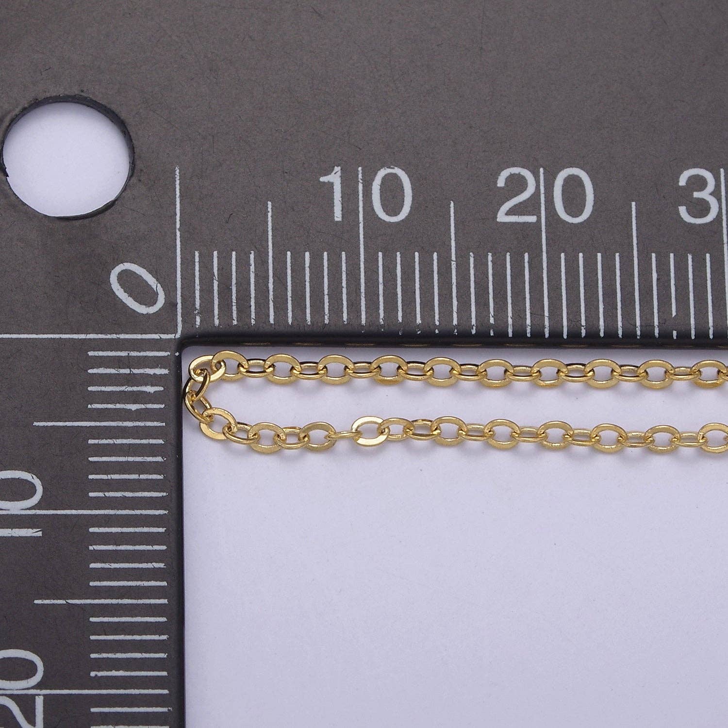 Aim Eternal - Wholesale Link & Chain Necklace - 15.5"+2" Gold Filled Dainty 1.3 mm Cable Chain Necklace2
