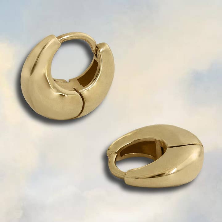 Brincos de Argola Chunky Modern por atacado de Junk Jewels Ltd