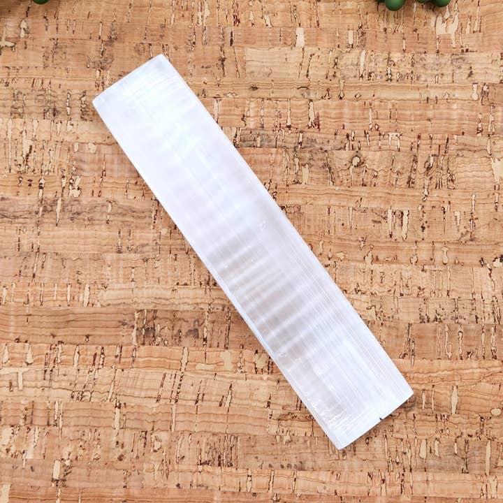 Meraki Gemstones - Wholesale Spiritual Stone/Crystal - Selenite Charging Bar/Plate - Plain - Approx. 16cm Long