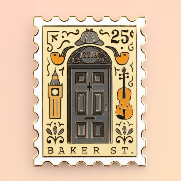 Baker Street Enamel Pin for wholesale by Joy Addict
